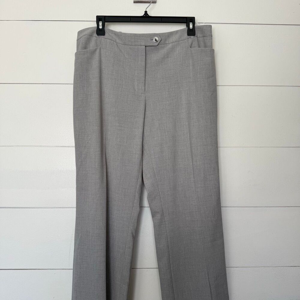 Calvin Klein Women’s 12 Gray Modern Fit Dress Pants Career Office Core